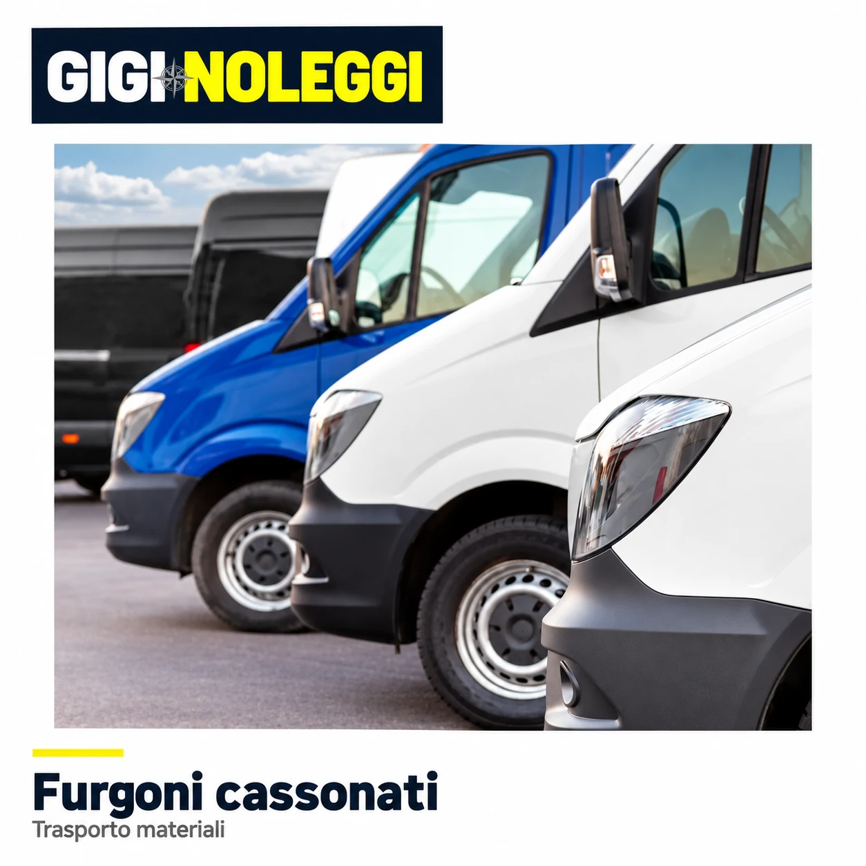 Furgoni cassonati disponibili a noleggio
